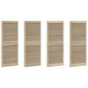 vidaXL Ușă de Dulap cu ușă 4 pcs natural 140,5 x 2,1 x 59,5 cm