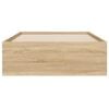 vidaXL Cadru de pat cu sertare stejar sonoma 100x200 cm lemn prelucrat