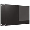 vidaXL Spate de bucătărie 2 pcs Negru 90 x 60 cm sticlă securizată
