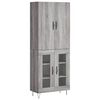 vidaXL Dulap &icirc;nalt, gri sonoma, 69,5x34x180 cm, lemn compozit