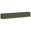 vidaXL Jardinieră verde măsline 280x40x40 cm oțel laminat la rece