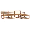 vidaXL Set de canapele de exterior 4 buc. natural Lemn Solid de Acacia