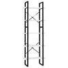 vidaXL Bibliotecă cu 5 rafturi, alb, 60x30x175 cm, lemn prelucrat
