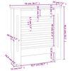 vidaXL Mască pentru calorifer, 78 cm, MDF