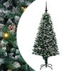 vidaXL Brad de Crăciun artificial Verde 150 cm PVC și Oțel și Plastic