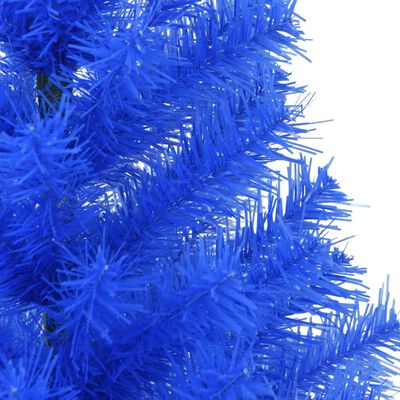 vidaXL Pom de Crăciun artificial cu suport, albastru, 150 cm, PVC