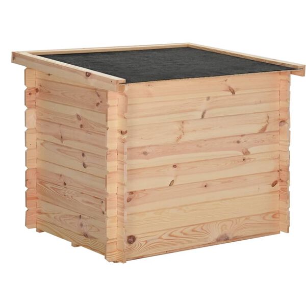 vidaXL Cușcă de câine, 102,5x88x84 cm, lemn masiv de pin 14 mm