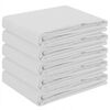 vidaXL Țesătură pentru masă 5 buc. Pătrat Alb 90 x 90 cm Poliester