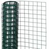 Nature Plasă din s&acirc;rmă verde 1x2,5 m oțel cu plastic 25 mm pătrat