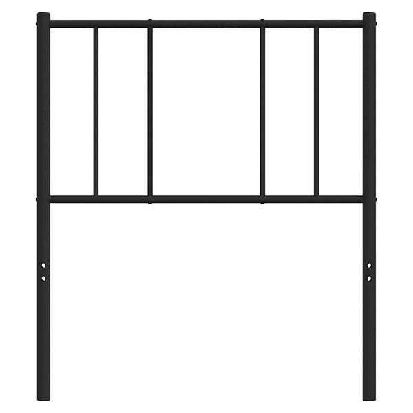 vidaXL Tăblie de pat de schimb metalică, negru, 90 cm