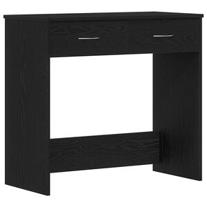 vidaXL Birou Stejar Negru Lemn prelucrat 80 x 40 x 75 cm