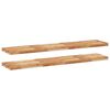 vidaXL Rafturi suspendate 2 buc. 140x30x4cm lemn masiv acacia netratat