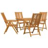 vidaXL Set de masă pentru grădină 5 buc. Maro 90 x 90 x 74 cm