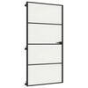 vidaXL Ușă interior negru 102,5x201,5 cm sticlă securiz./aluminiu slim