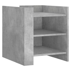 vidaXL Noptieră, gri beton, 45x50x50 cm, lemn prelucrat