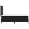 vidaXL Pat cu arcuri cu saltea cu headboard Negru 90 x 190 cm Catifea