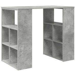 vidaXL Birou Gri din beton Lemn prelucrat 90 x 50 x 75 cm