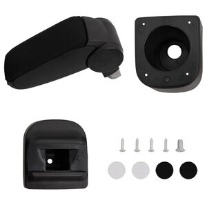 vidaXL Cotieră auto pentru VW POLO 6R/6C (2009-2017) negru 12x34x(35-47) cm ABS