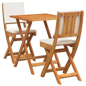 vidaXL Set bistro 3 buc. Ulei Natural Lemn Solid de Acacia