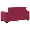 vidaXL Set de canapea 3 pcs Roșu V&acirc;nt 221 x 80 x 80 cm Catifea
