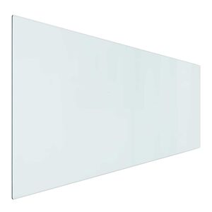 vidaXL Placă de sticlă pentru semineu Transparent 120 x 50 cm Sticlă