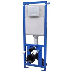 vidaXL Rezervor &Icirc;ncastrat pentru WC Suspendat 11 L 41x14x(110-125) cm