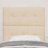 vidaXL Tăblie cap cu headboard Crem 100 cm Piele artificială
