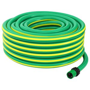 vidaXL Hidrant de grădină 5-straturi Verde și galben 1 / 2'' 10 m PVC