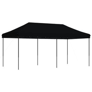 vidaXL Cort de petrecere pliabil Pop-Up, 580x292x315 cm, negru