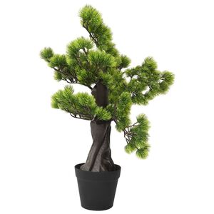 vidaXL Bonsai Pinus artificial cu ghiveci, verde, 60 cm