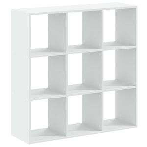 vidaXL Bibliotecă, alb, 102x32x102 cm, lemn prelucrat