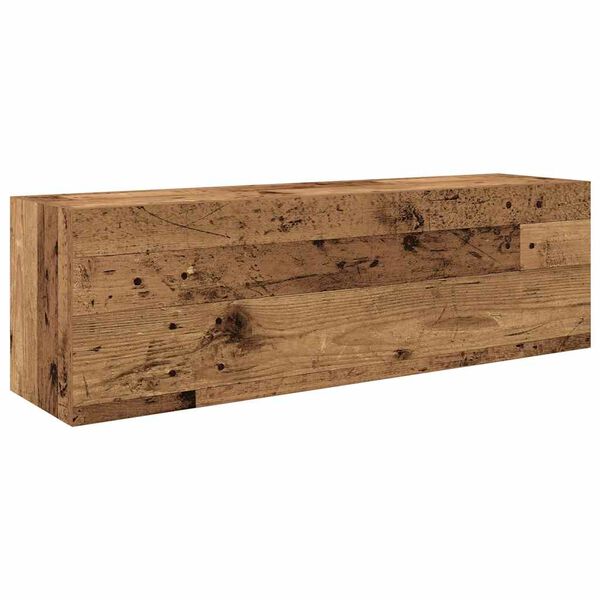 vidaXL Dulap perete de baie, lemn vechi, 100x25x30 cm, lemn prelucrat