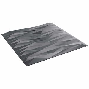 vidaXL Panouri de perete 12 buc. 50 x 50 cm Gri piatră Spumă XPS