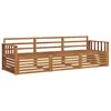 vidaXL Set de canapele de exterior 3 pcs natural Lemn Solid de Acacia