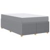 vidaXL Cadru de pat cu saltea Gri deschis 120 x 200 cm țesătură