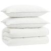 vidaXL Set de plapumă și perne 3 buc. 240x260 cm 4 anotimpuri L&acirc;nă Alb