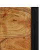 vidaXL Tăblie de pat 100 cm din lemn masiv de salcâm și fier