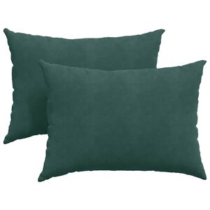 vidaXL Perne pentru canapea 2 pcs Verde &icirc;nchis 70 x 50 cm