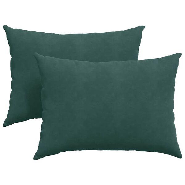 vidaXL Perne pentru canapea 2 pcs Verde închis 70 x 50 cm