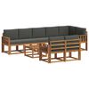 vidaXL Set de canapele de exterior 9 buc. Natural și Antracit