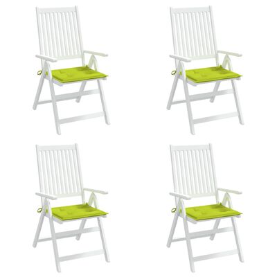 vidaXL Perne scaune de grădină 4 buc. verde 50x50x3 cm țesătură Oxford