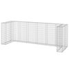 vidaXL Perete gabion pentru pubele, 325x100x110 cm, oțel galvanizat