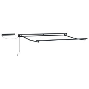 vidaXL Cadru copertină retractabil electric Antracit 2,5 x 2 m Oțel