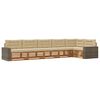vidaXL Set de canapele de exterior 6 buc. Natural și Bej Poliester