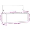 vidaXL Cutie de depozitare Lemn Vechi 102 x 35 x 35 cm Lemn compozit
