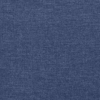 vidaXL Tăblie de pat cu LED, albastru, 100x5x78/88 cm, textil