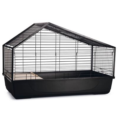 Beeztees Cușcă de iepuri pentru interior Desi, negru, 100x52x68 cm