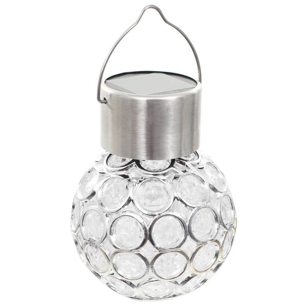 vidaXL Lămpi solare suspendate cu becuri LED RGB, 8 buc.