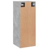 vidaXL Dulap de perete, gri beton, 34,5x34x90 cm, lemn prelucrat