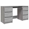 vidaXL Birou, gri sonoma, 140x50x77 cm, lemn prelucrat